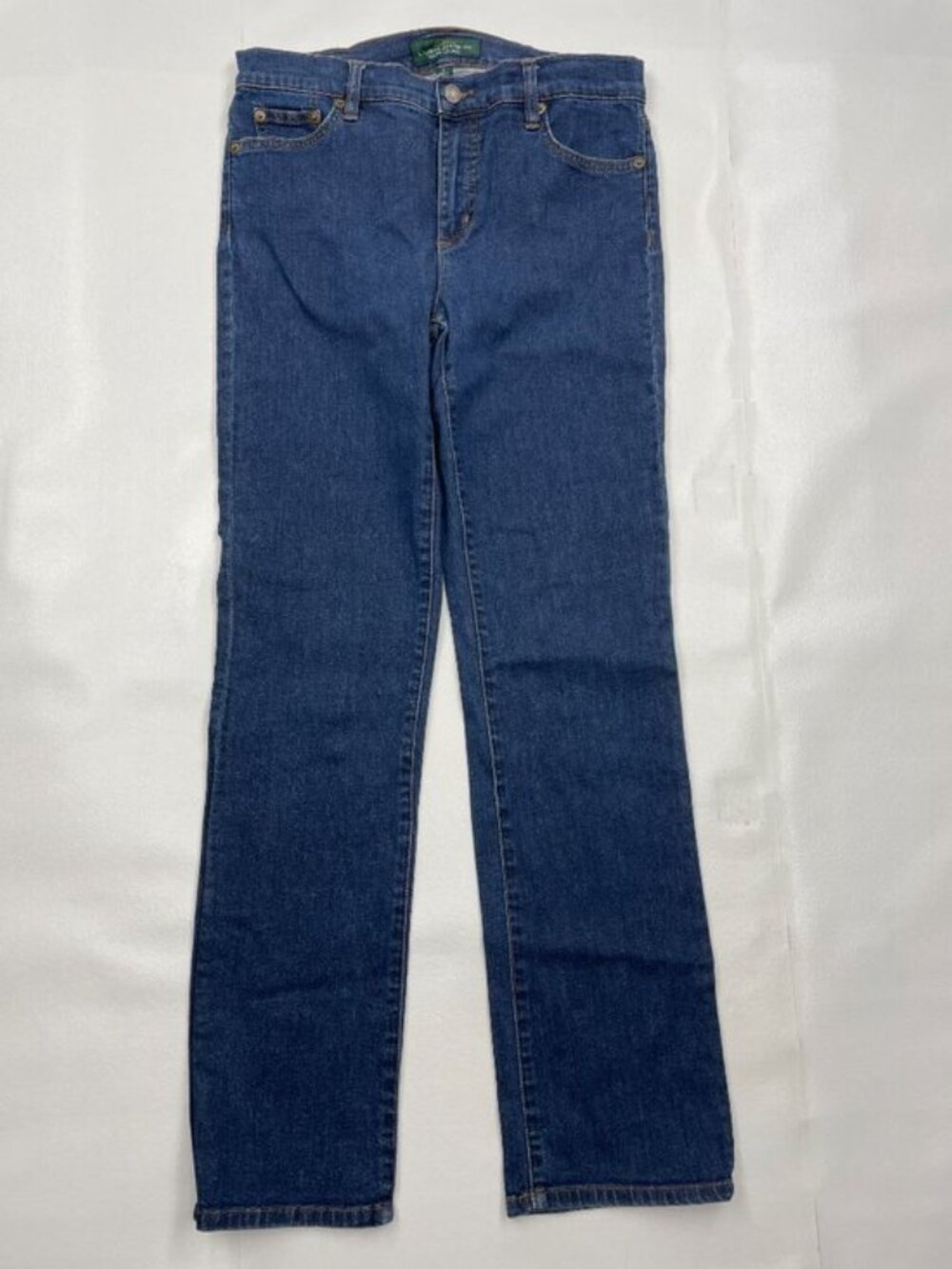Lauren Ralph Lauren Straight Leg Jeans Women's 6 Blue Stretch Actual 30x30